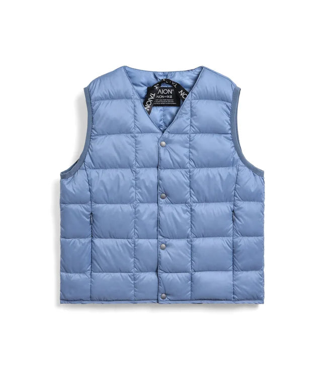 타이온 키즈 패딩조끼 일본 TAION 베스트 베이직 브이넥 46컬러