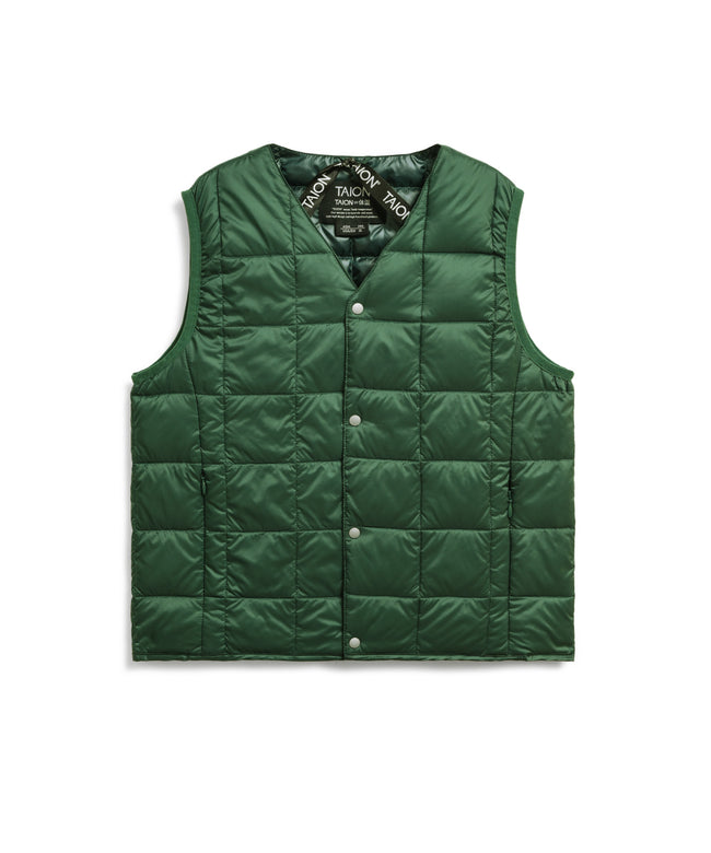 타이온 키즈 패딩조끼 일본 TAION 베스트 베이직 브이넥 46컬러