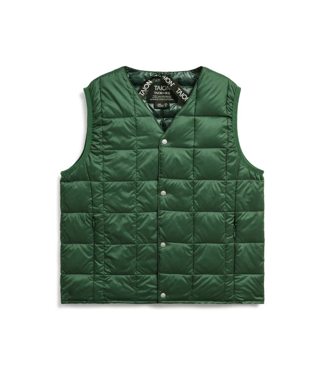 타이온 키즈 패딩조끼 일본 TAION 베스트 베이직 브이넥 46컬러