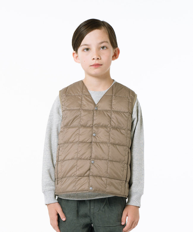 타이온 키즈 패딩조끼 일본 TAION 베스트 베이직 브이넥 46컬러