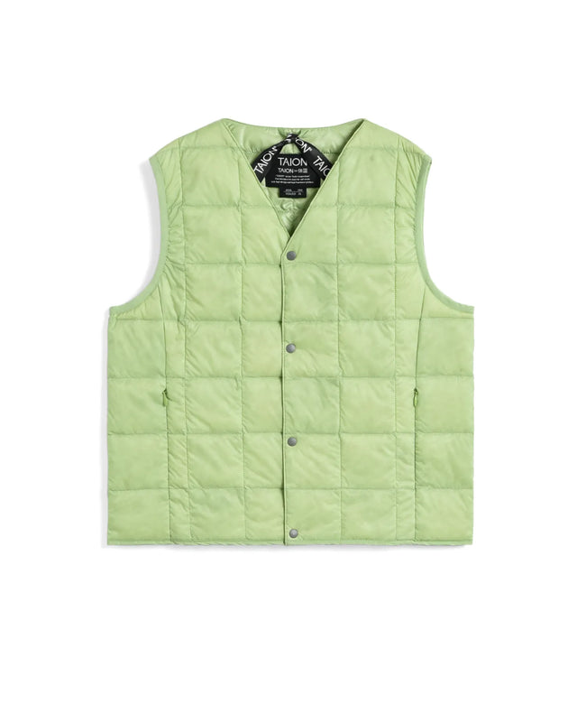 타이온 키즈 패딩조끼 일본 TAION 베스트 베이직 브이넥 46컬러