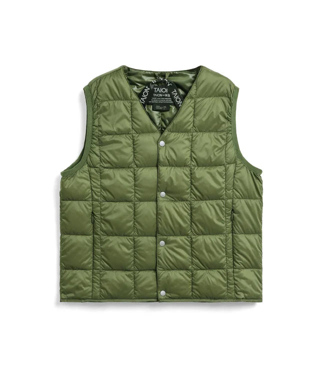 타이온 키즈 패딩조끼 일본 TAION 베스트 베이직 브이넥 46컬러