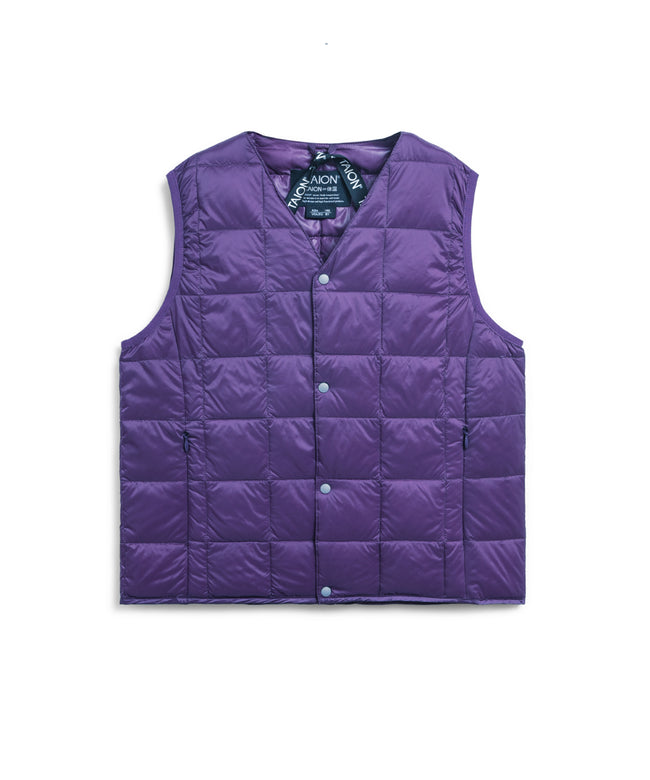 타이온 키즈 패딩조끼 일본 TAION 베스트 베이직 브이넥 46컬러