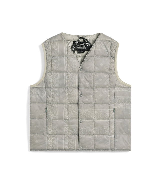 타이온 키즈 패딩조끼 일본 TAION 베스트 베이직 브이넥 46컬러