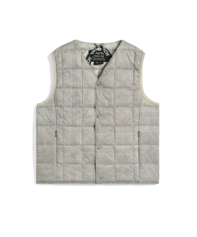 타이온 키즈 패딩조끼 일본 TAION 베스트 베이직 브이넥 46컬러