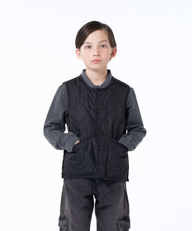 타이온 키즈 패딩 조끼 일본 TAION 베스트 밀리터리 크루넥 버튼 다운 7컬러