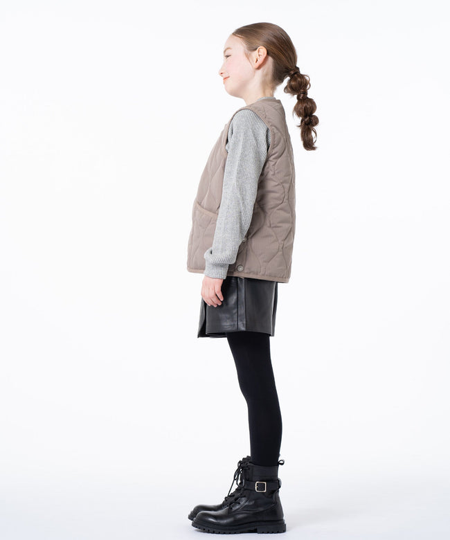 타이온 키즈 패딩 조끼 일본 TAION 베스트 밀리터리 크루넥 버튼 다운 7컬러