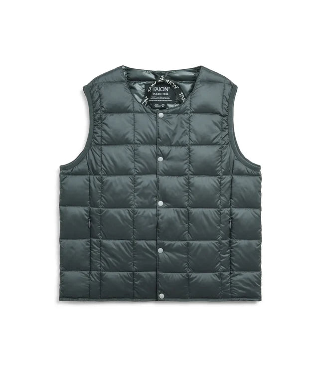 타이온 키즈 패딩 조끼 일본 TAION 베스트 베이직 크루넥 이너 다운 35컬러