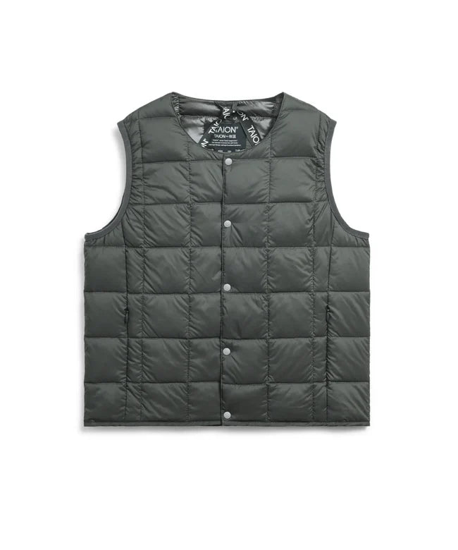 타이온 키즈 패딩 조끼 일본 TAION 베스트 베이직 크루넥 이너 다운 35컬러