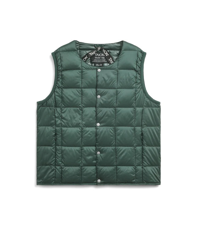 타이온 키즈 패딩 조끼 일본 TAION 베스트 베이직 크루넥 이너 다운 35컬러