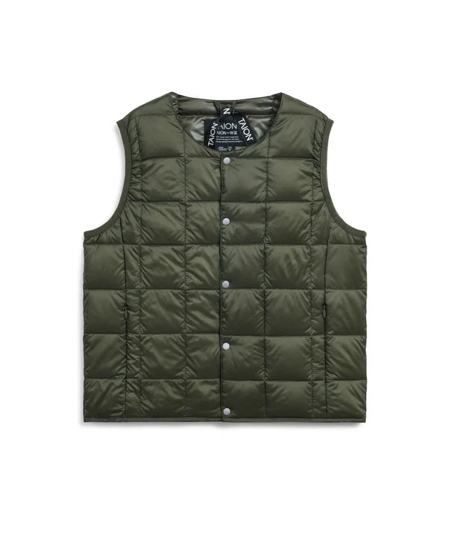 타이온 키즈 패딩 조끼 일본 TAION 베스트 베이직 크루넥 이너 다운 35컬러