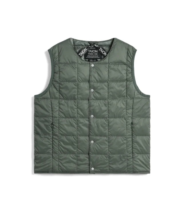 타이온 키즈 패딩 조끼 일본 TAION 베스트 베이직 크루넥 이너 다운 35컬러