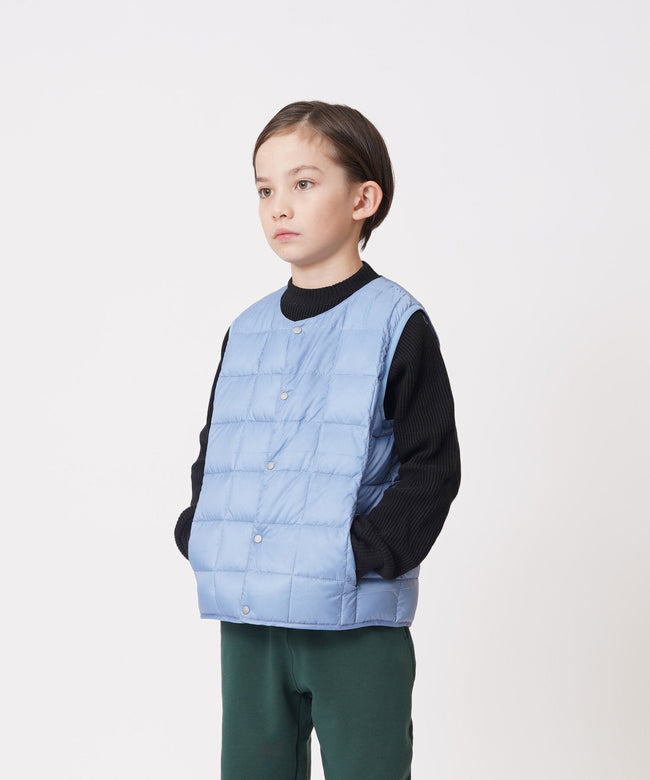 타이온 키즈 패딩 조끼 일본 TAION 베스트 베이직 크루넥 이너 다운 35컬러