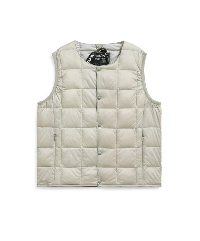 타이온 키즈 패딩 조끼 일본 TAION 베스트 베이직 크루넥 이너 다운 35컬러