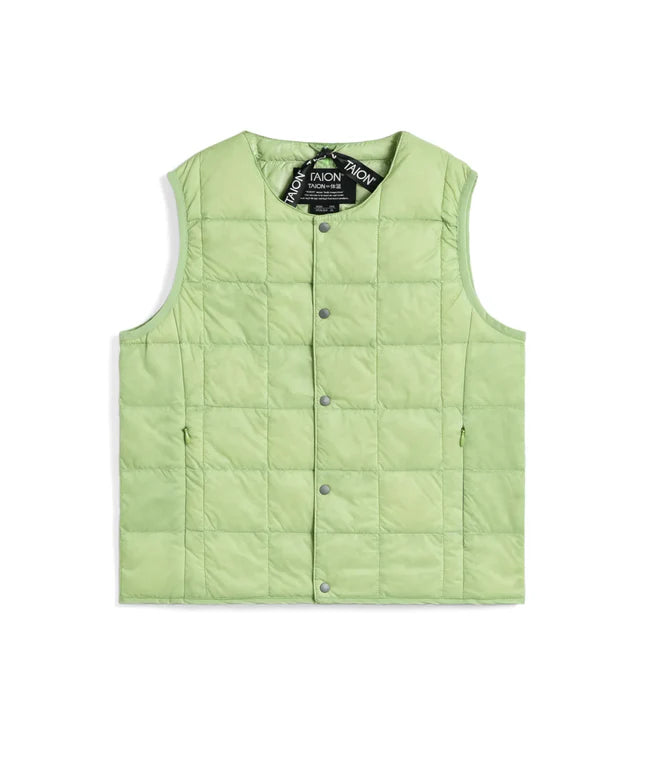 타이온 키즈 패딩 조끼 일본 TAION 베스트 베이직 크루넥 이너 다운 35컬러