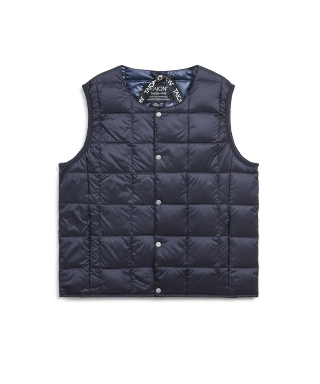 타이온 키즈 패딩 조끼 일본 TAION 베스트 베이직 크루넥 이너 다운 35컬러