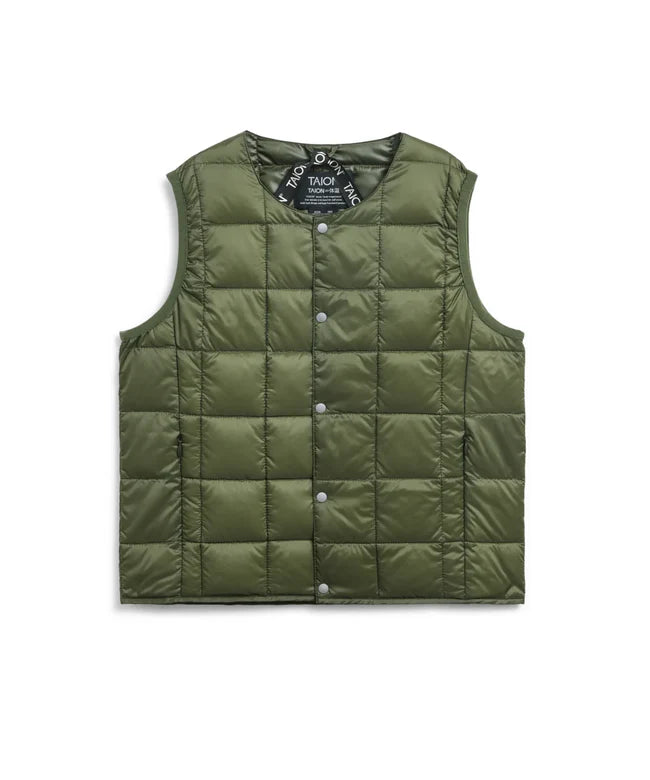 타이온 키즈 패딩 조끼 일본 TAION 베스트 베이직 크루넥 이너 다운 35컬러