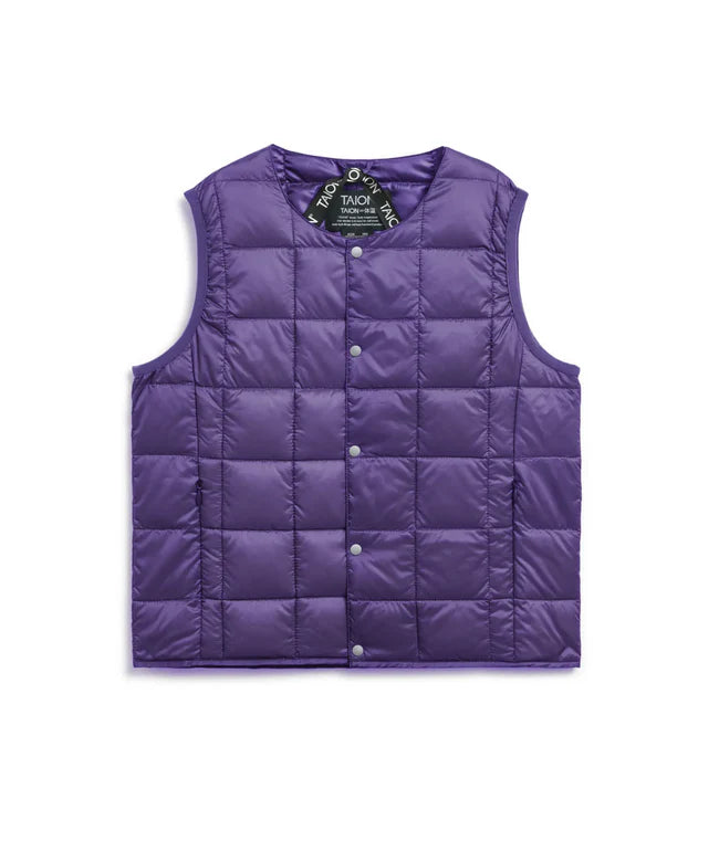 타이온 키즈 패딩 조끼 일본 TAION 베스트 베이직 크루넥 이너 다운 35컬러