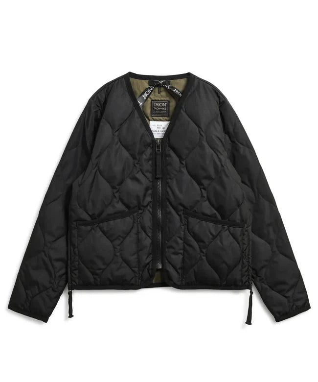 타이온 키즈 패딩 일본 TAION 밀리터리 브이넥 다운 재킷 9컬러