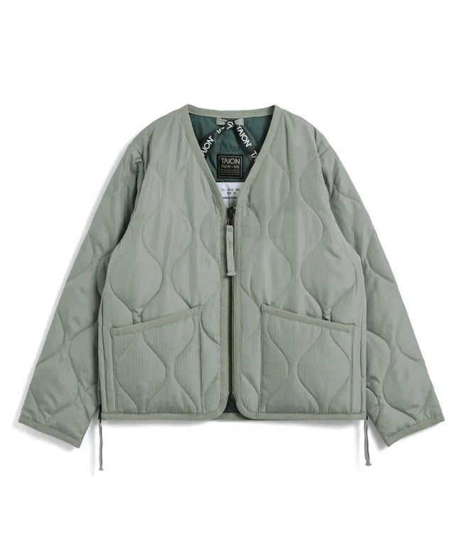 타이온 키즈 패딩 일본 TAION 밀리터리 브이넥 다운 재킷 9컬러