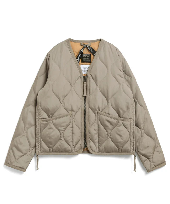 타이온 키즈 패딩 일본 TAION 밀리터리 브이넥 다운 재킷 9컬러