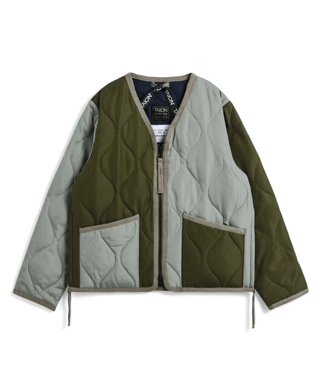 타이온 키즈 패딩 일본 TAION 밀리터리 브이넥 다운 재킷 9컬러