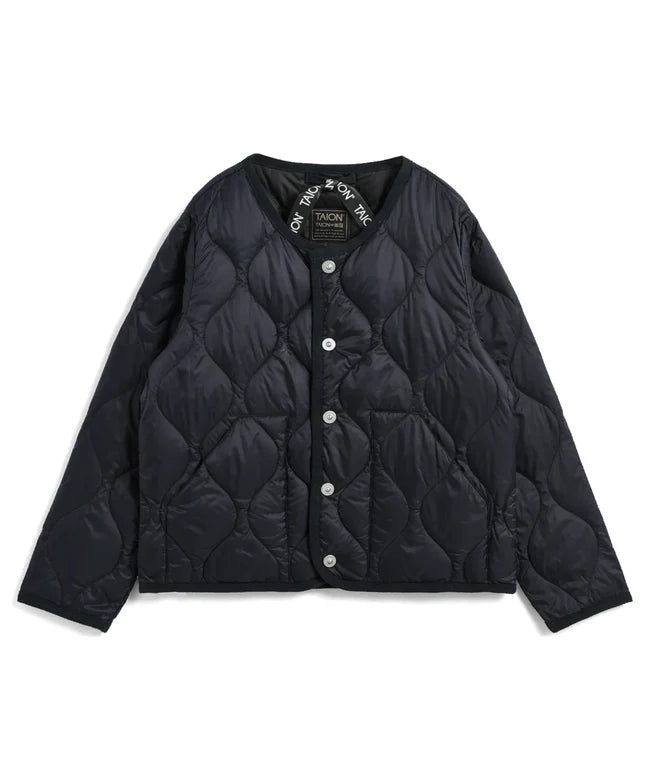 타이온 키즈 패딩 일본 TAION 밀리터리 크루넥 버튼 다운 재킷 9컬러