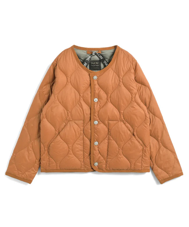 타이온 키즈 패딩 일본 TAION 밀리터리 크루넥 버튼 다운 재킷 9컬러