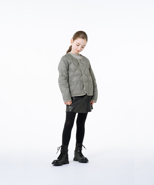 타이온 키즈 패딩 일본 TAION 밀리터리 크루넥 버튼 다운 재킷 9컬러