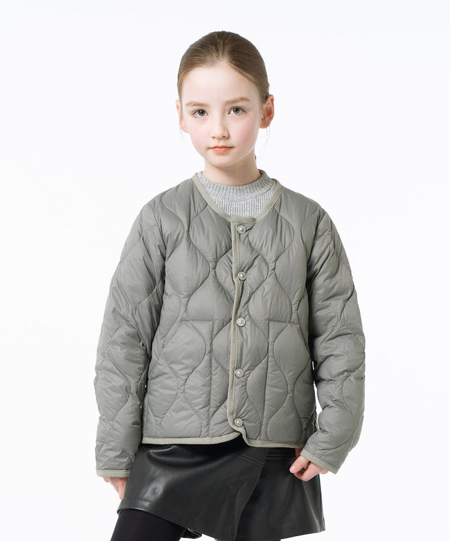 타이온 키즈 패딩 일본 TAION 밀리터리 크루넥 버튼 다운 재킷 9컬러