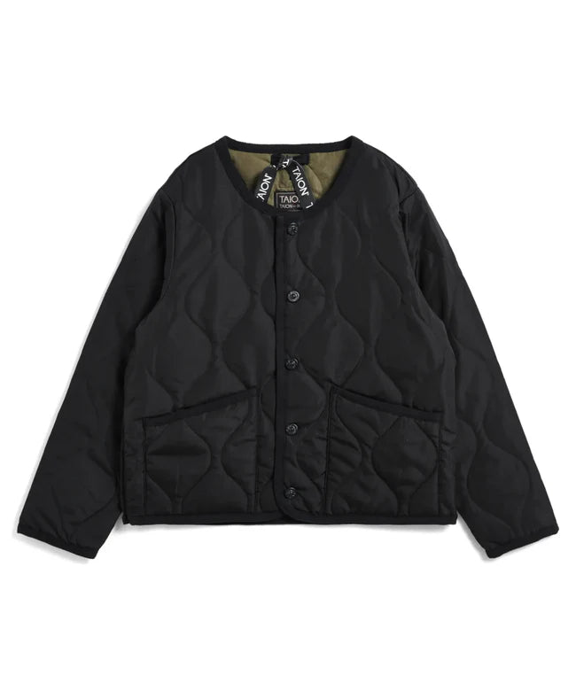 타이온 키즈 패딩 일본 TAION 밀리터리 크루넥 버튼 다운 재킷 6컬러