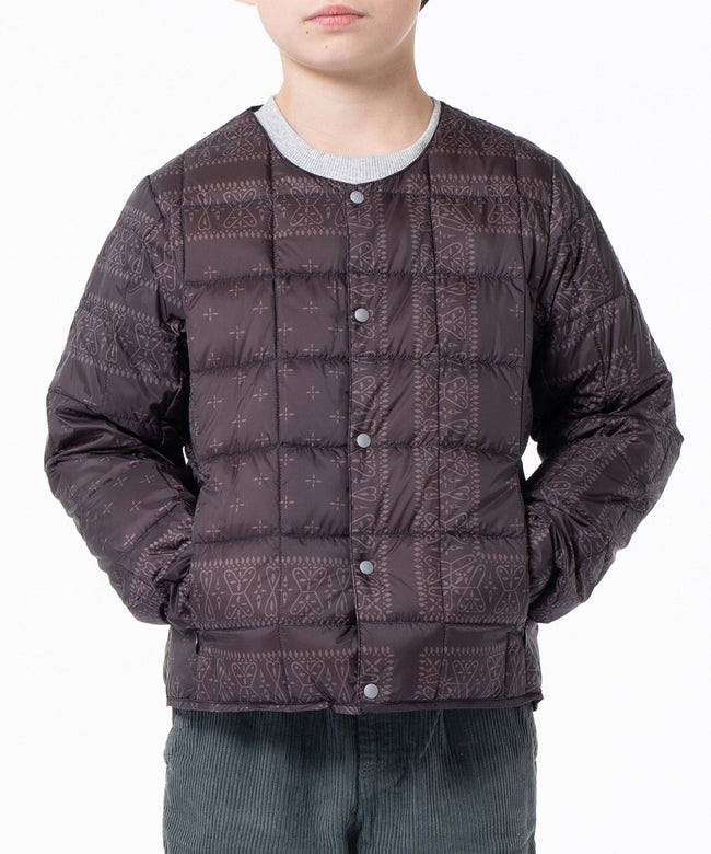 타이온 키즈 패딩 일본 TAION 베이직 크루넥 이너 다운 재킷 40컬러