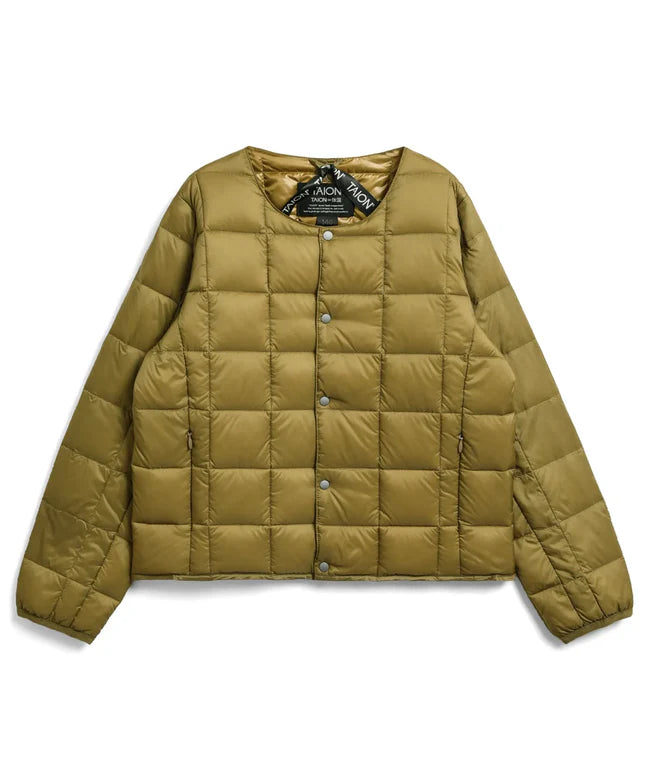타이온 키즈 패딩 일본 TAION 베이직 크루넥 이너 다운 재킷 40컬러
