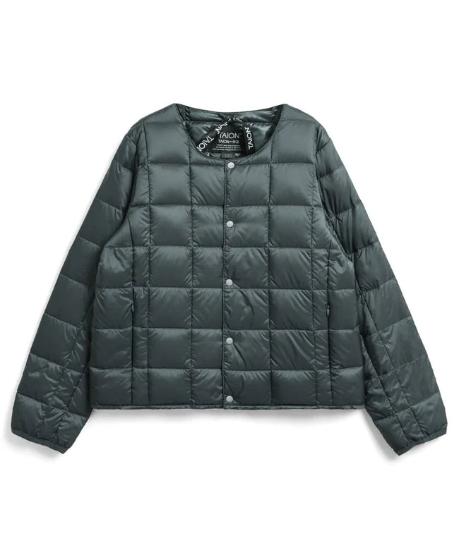 타이온 키즈 패딩 일본 TAION 베이직 크루넥 이너 다운 재킷 40컬러