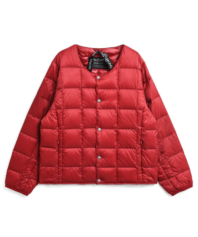 타이온 키즈 패딩 일본 TAION 베이직 크루넥 이너 다운 재킷 40컬러