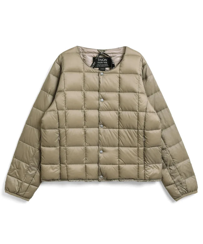 타이온 키즈 패딩 일본 TAION 베이직 크루넥 이너 다운 재킷 40컬러