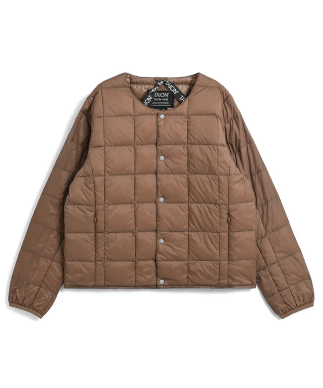 타이온 키즈 패딩 일본 TAION 베이직 크루넥 이너 다운 재킷 40컬러
