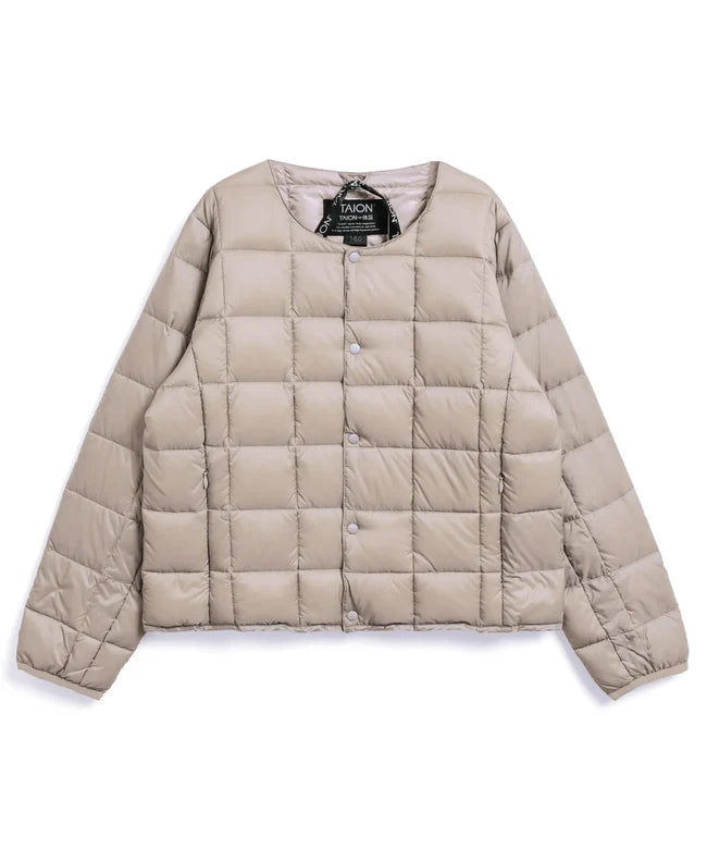 타이온 키즈 패딩 일본 TAION 베이직 크루넥 이너 다운 재킷 40컬러