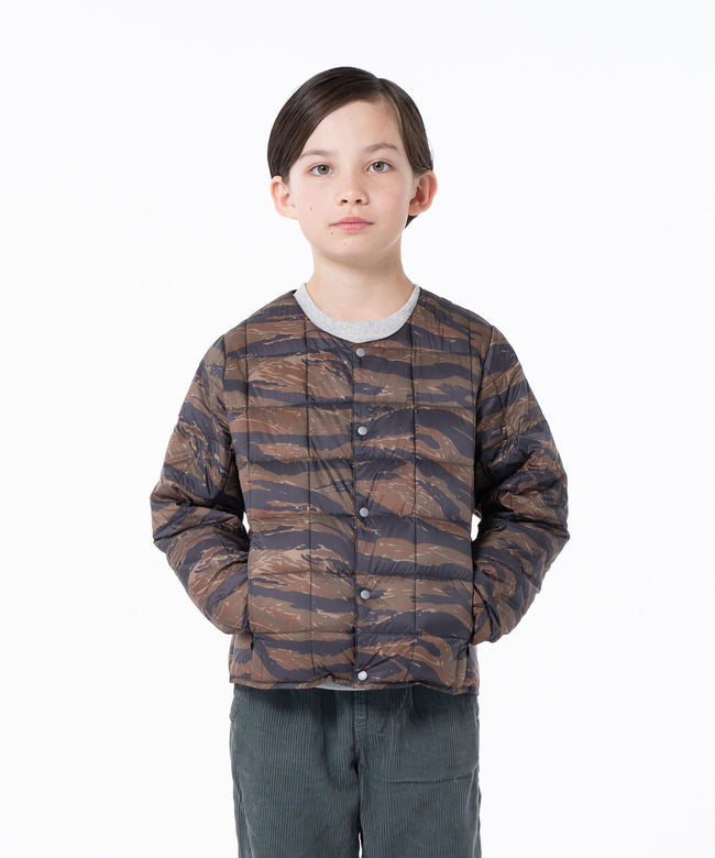 타이온 키즈 패딩 일본 TAION 베이직 크루넥 이너 다운 재킷 40컬러