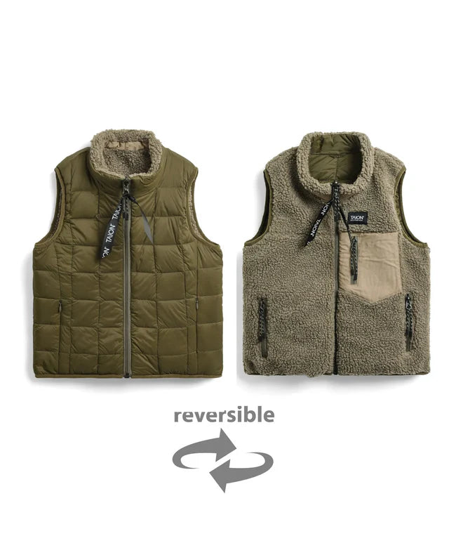 타이온 키즈 패딩 조끼 일본 TAION 베스트 마운틴 리버시블 다운 보아 14컬러