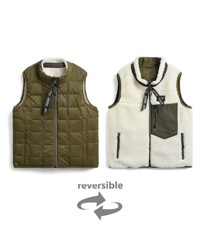 타이온 키즈 패딩 조끼 일본 TAION 베스트 마운틴 리버시블 다운 보아 14컬러