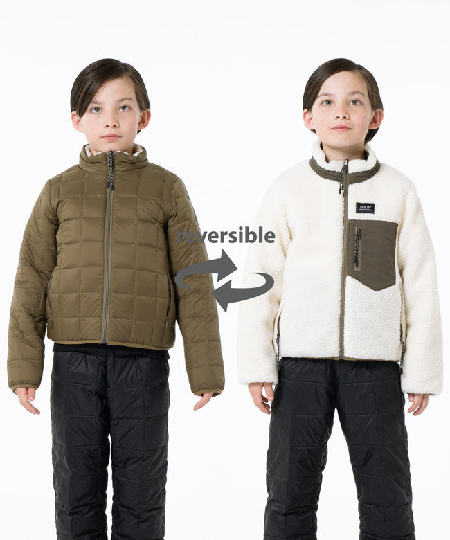 타이온 키즈 패딩 일본 TAION 마운틴 리버시블 다운 후리스 재킷 10컬러