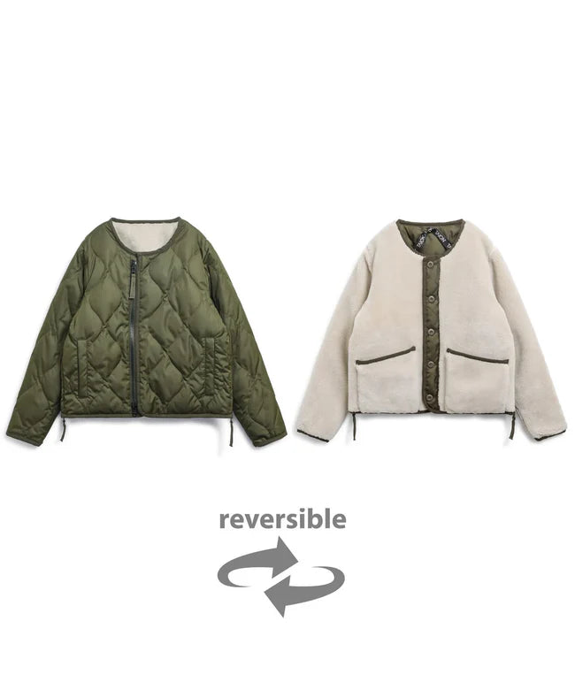 타이온 키즈 패딩 일본 TAION 밀리터리 크루넥 리버시블 다운 재킷 5컬러
