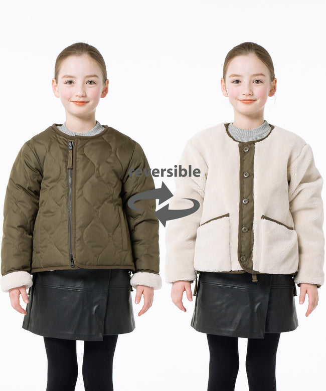 타이온 키즈 패딩 일본 TAION 밀리터리 크루넥 리버시블 다운 재킷 5컬러