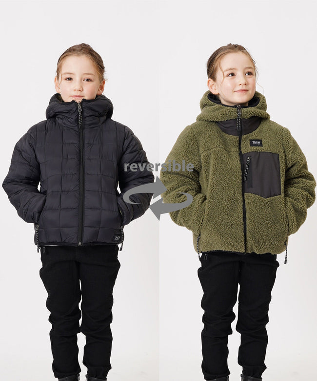 타이온 키즈 패딩 일본 TAION 마운틴 리버시블 다운 플리스 후드 재킷 10컬러