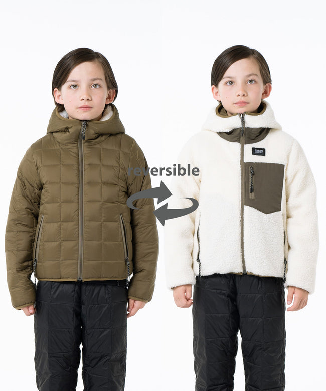타이온 키즈 패딩 일본 TAION 마운틴 리버시블 다운 플리스 후드 재킷 10컬러