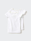 일본 유니클로 베이비 내의 코튼 메쉬 반팔 티셔츠 2장 세트 3컬러