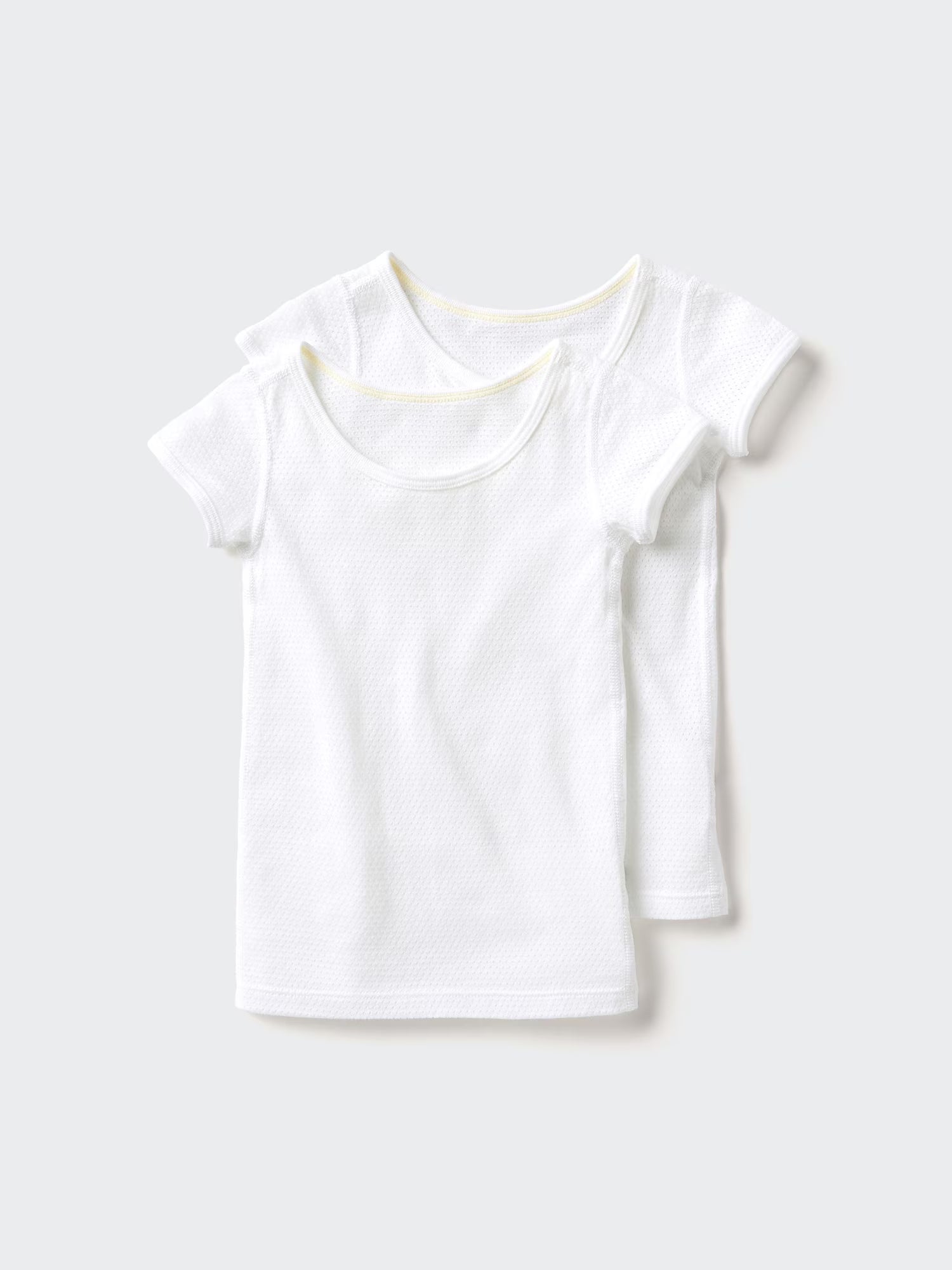 일본 유니클로 베이비 내의 코튼 메쉬 반팔 티셔츠 2장 세트 3컬러