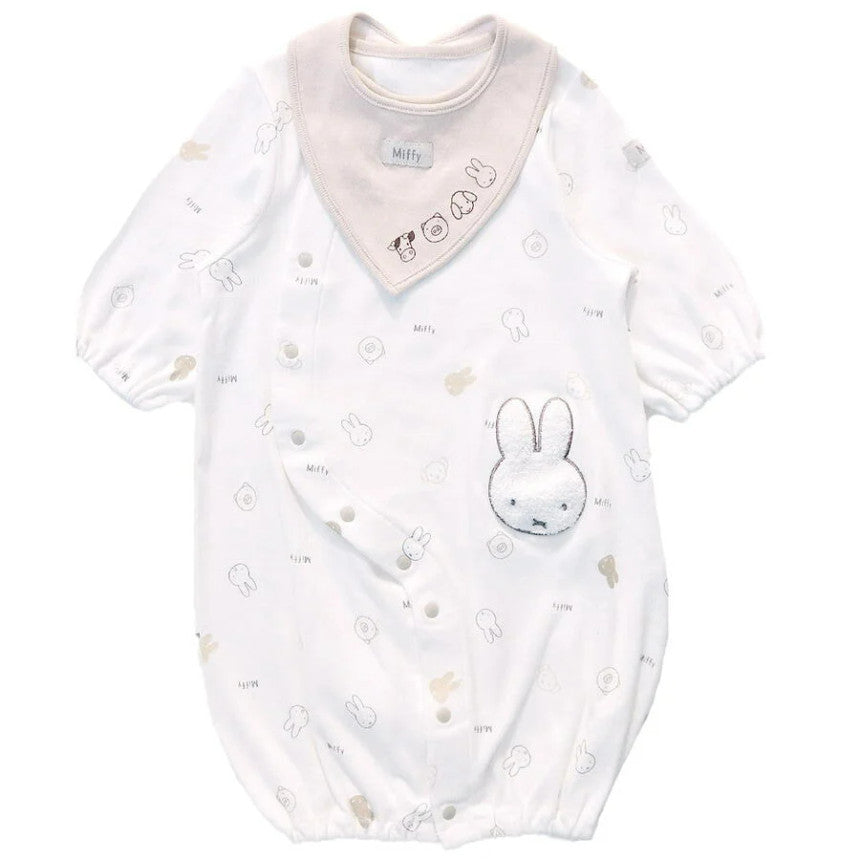 미피 턱받이 일본 베이비러스 신생아 투웨이 바디수트 세트