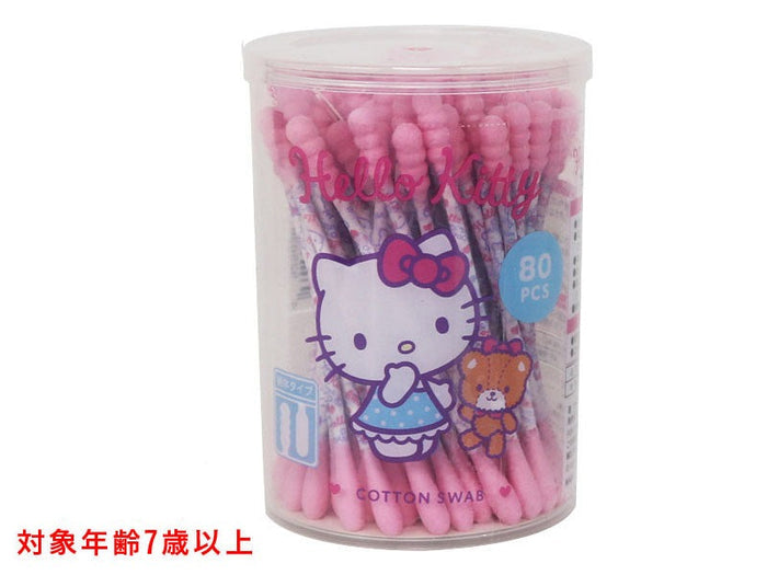 산리오 면봉 일본 다이소 2가지 타입 캐릭터 귀이개 4컬러